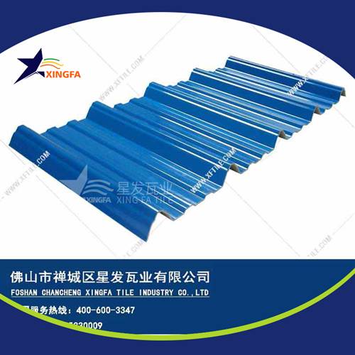 厚度3.0mm蓝色900型PVC塑胶瓦 运城工程钢结构厂房防腐隔热塑料瓦 pvc多层防腐瓦生产网上销售